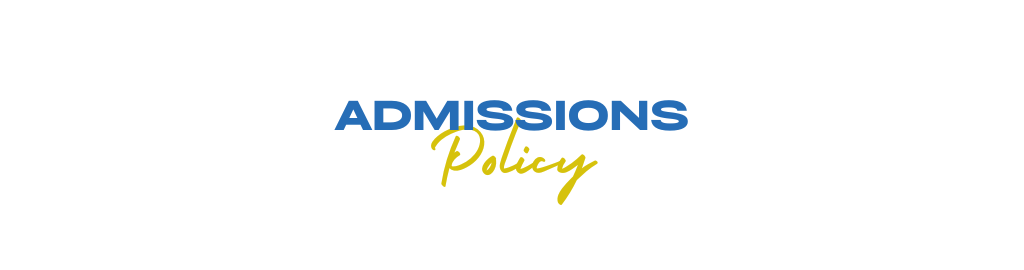 Admissions Policies