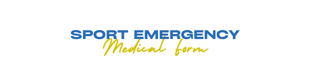 Sport Emergency Medical Form
